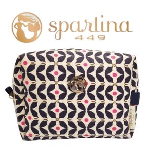 Spartina 449 Large Cosmetic/Accessory Case in Blue Maritime Piper Print